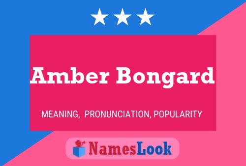 Постер имени Amber Bongard