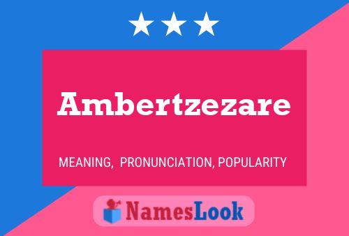 Постер имени Ambertzezare