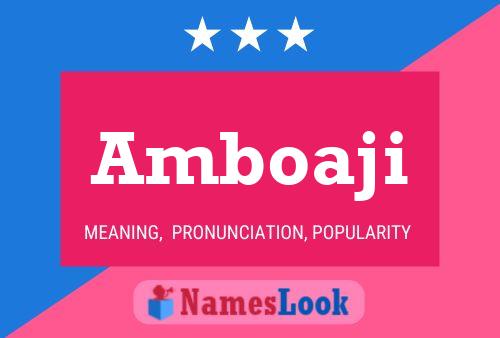 Постер имени Amboaji