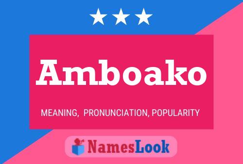 Постер имени Amboako