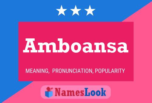 Постер имени Amboansa