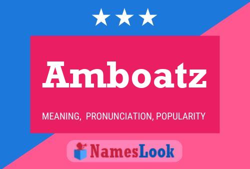 Постер имени Amboatz