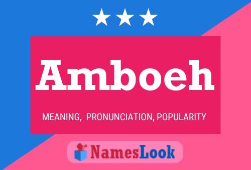 Постер имени Amboeh