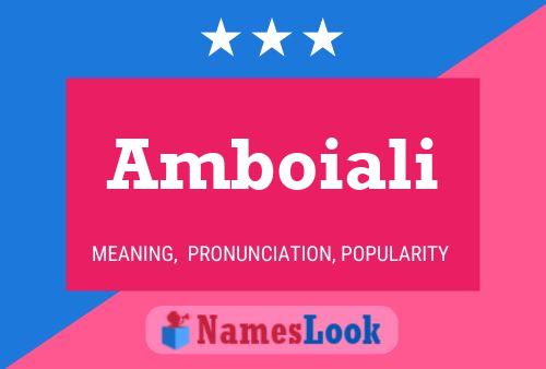 Постер имени Amboiali