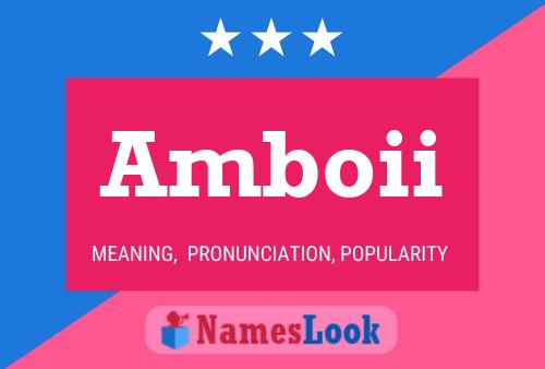 Постер имени Amboii