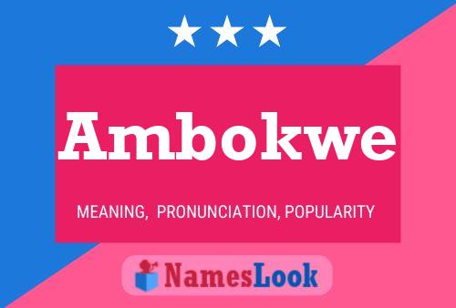 Постер имени Ambokwe