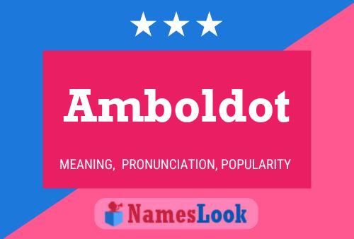 Постер имени Amboldot