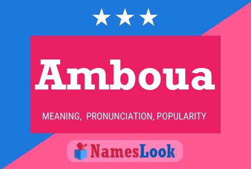 Постер имени Amboua