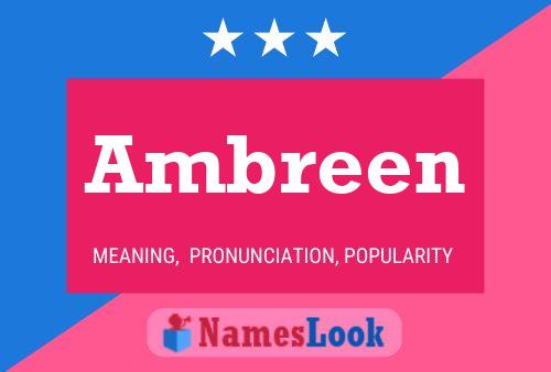 Постер имени Ambreen