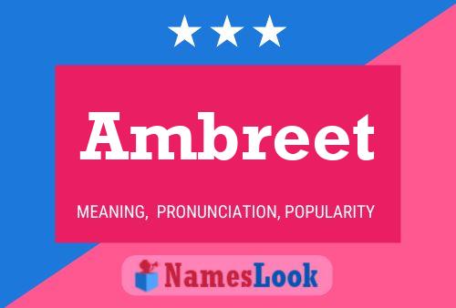 Постер имени Ambreet