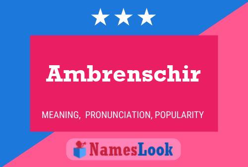 Постер имени Ambrenschir