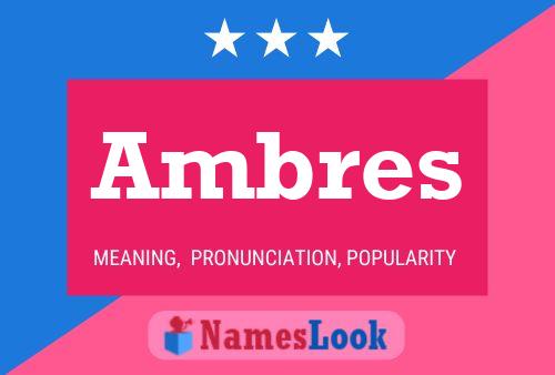 Постер имени Ambres