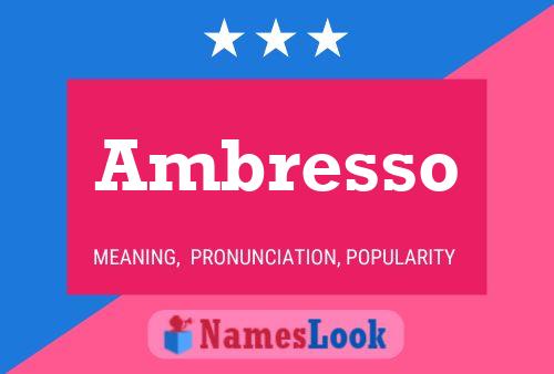 Постер имени Ambresso