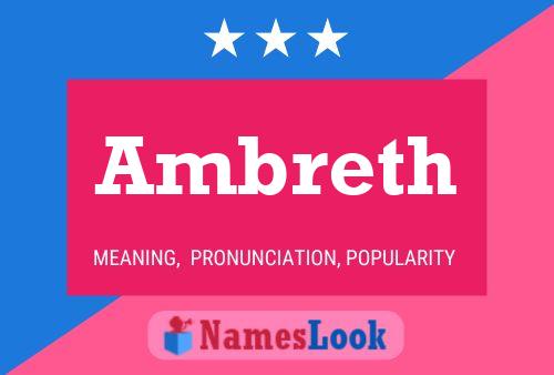 Постер имени Ambreth