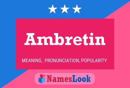 Постер имени Ambretin