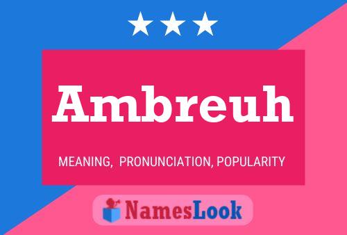 Постер имени Ambreuh