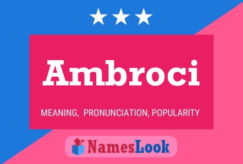 Постер имени Ambroci