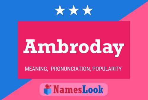 Постер имени Ambroday