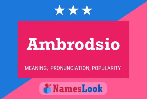 Постер имени Ambrodsio