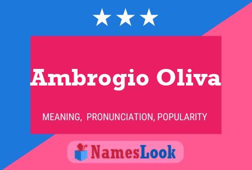 Постер имени Ambrogio Oliva