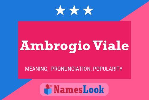 Постер имени Ambrogio Viale