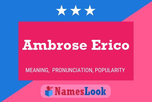 Постер имени Ambrose Erico