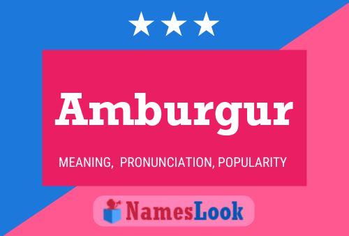 Постер имени Amburgur