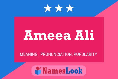 Постер имени Ameea Ali