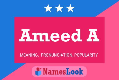 Постер имени Ameed A