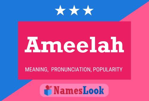 Постер имени Ameelah