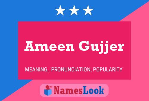 Постер имени Ameen Gujjer