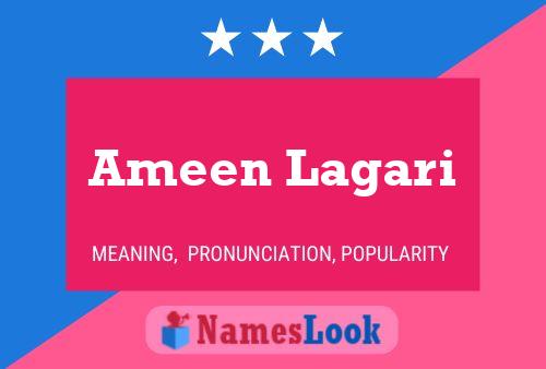 Постер имени Ameen Lagari