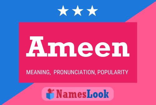 Постер имени Ameen