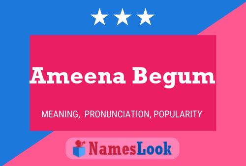 Постер имени Ameena Begum