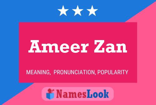 Постер имени Ameer Zan