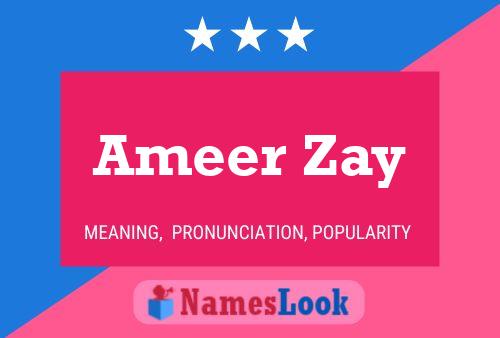 Постер имени Ameer Zay