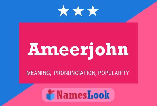 Постер имени Ameerjohn