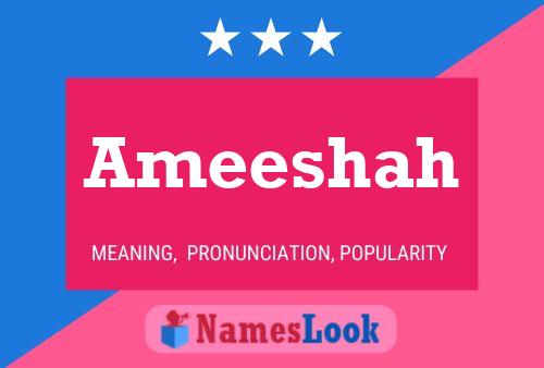 Постер имени Ameeshah