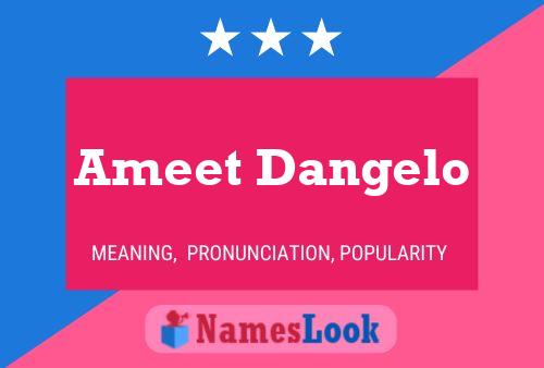 Постер имени Ameet Dangelo