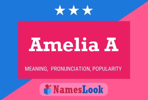 Постер имени Amelia A