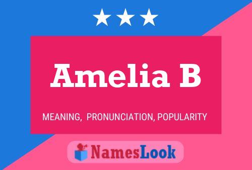 Постер имени Amelia B