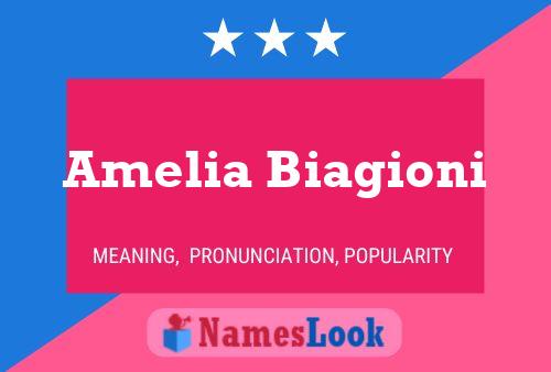 Постер имени Amelia Biagioni