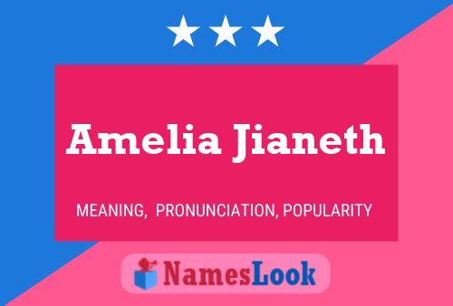 Постер имени Amelia Jianeth