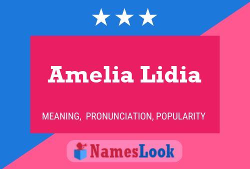 Постер имени Amelia Lidia