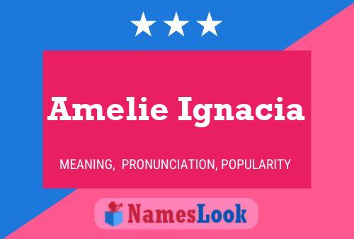 Постер имени Amelie Ignacia