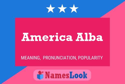 Постер имени America Alba