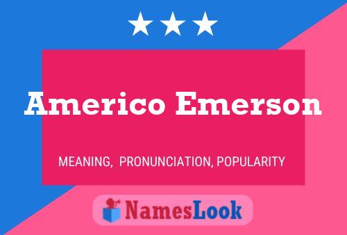 Постер имени Americo Emerson