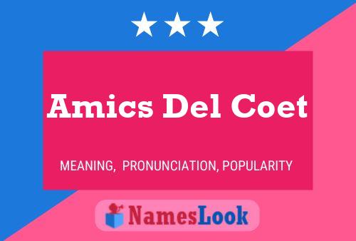 Постер имени Amics Del Coet