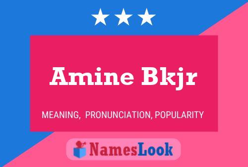 Постер имени Amine Bkjr