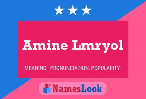 Постер имени Amine Lmryol